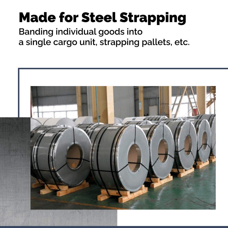 IDL Packaging IDL التعبئة - S-296 مشد العجلات ذو التحمل العالي للتوتر لشرائط الصلب من 3/8" إلى 3/4" - Image 5